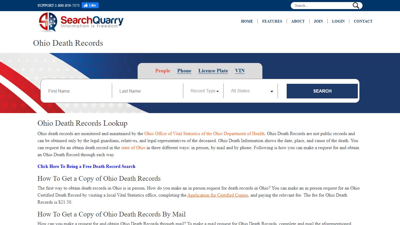 Free Ohio Death Records | Enter a Name to View Ohio Death ...